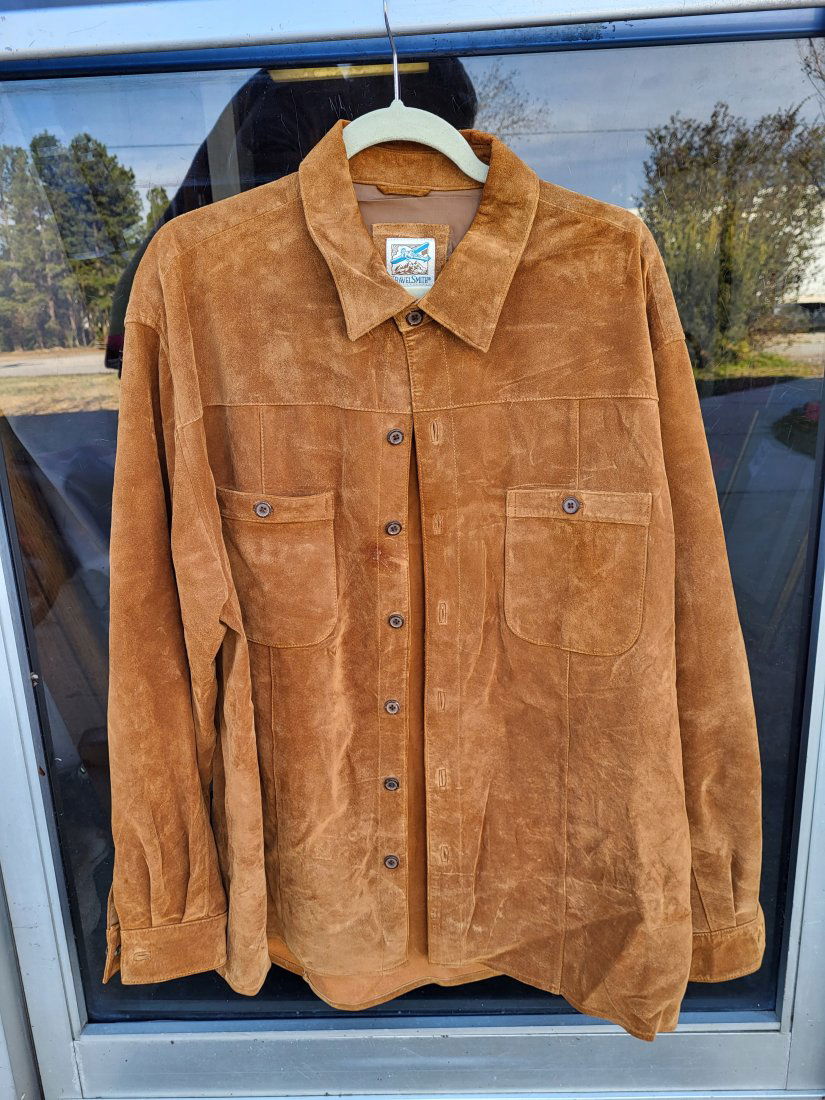 Travelsmith Men s Genuine Suede Shirt jacket