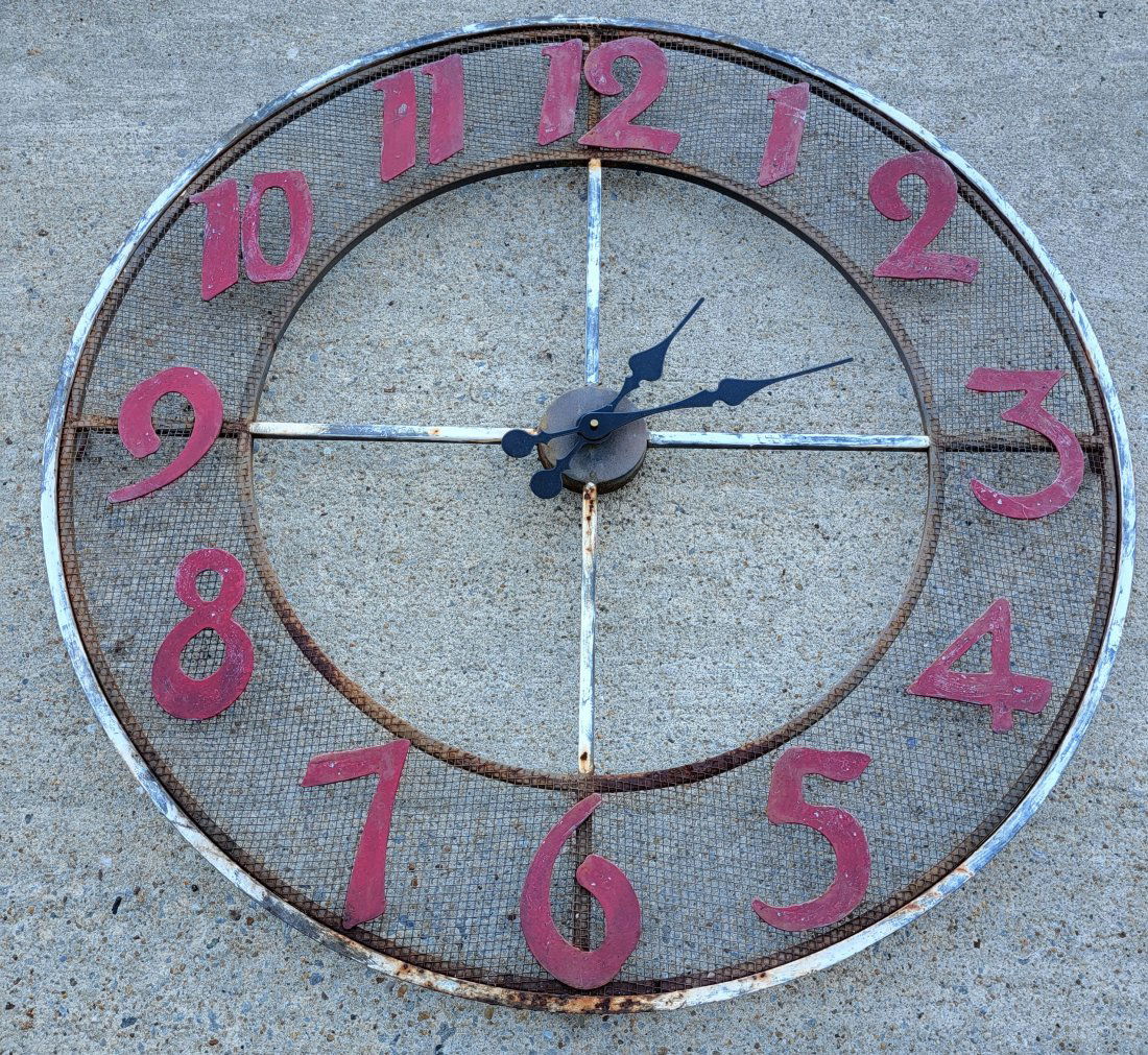 vintage style french cafe clock 32" (1 of 3)