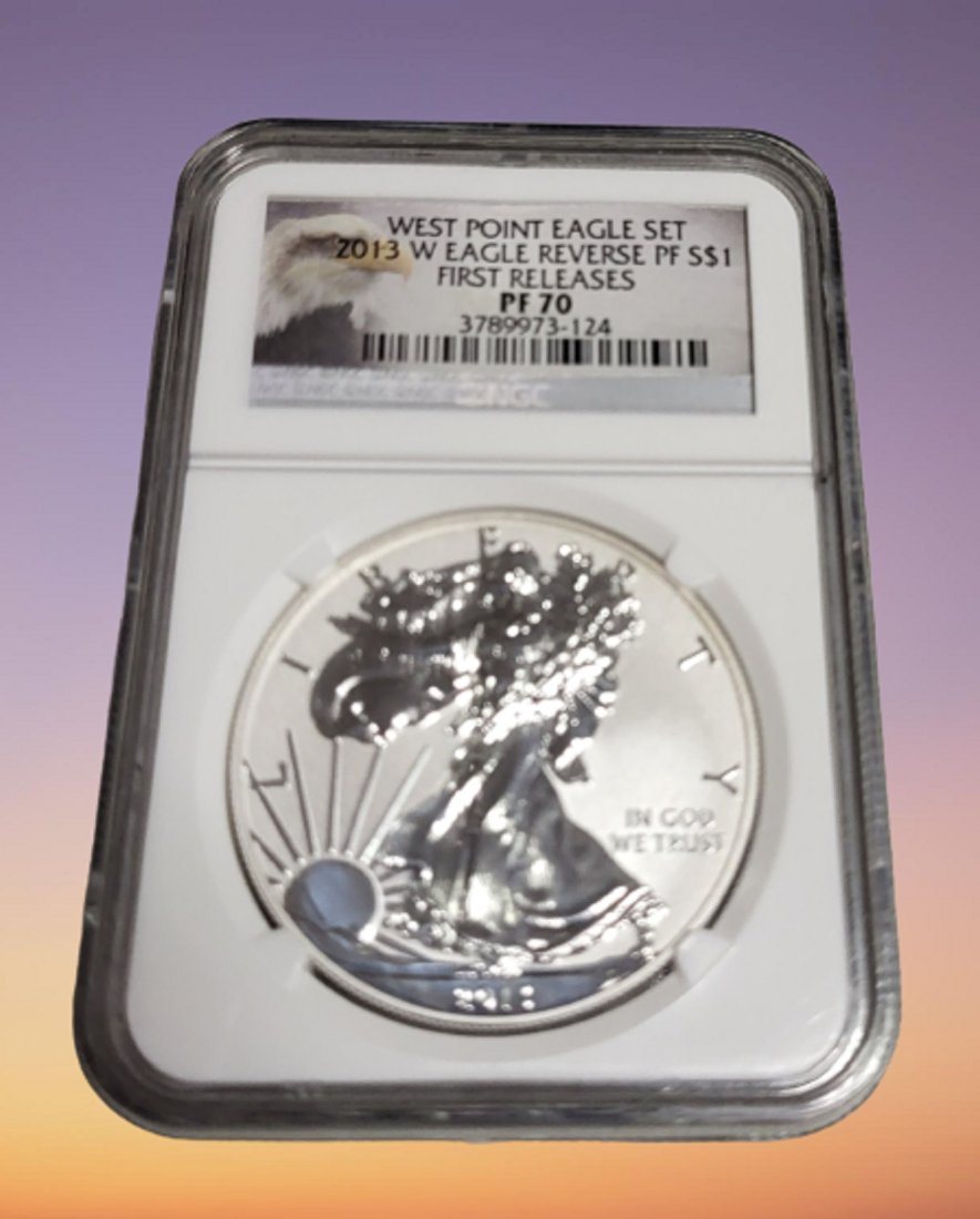 2013 W silver eagle revert PF 70 first release graded ngc (1 of 2)