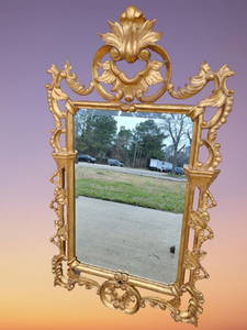 Harrison & Gil Dauphine rococo giltwood Mirror