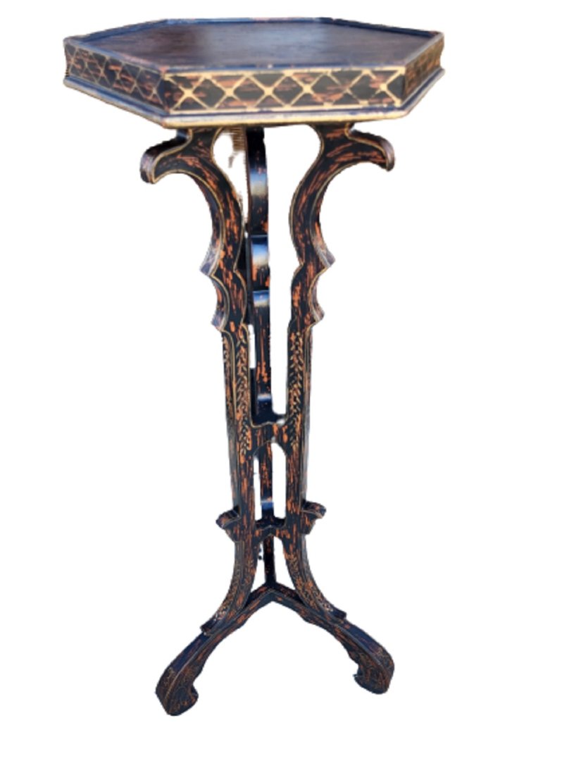 grand entrance hexagonal display plant stand lacquered (1 of 2)