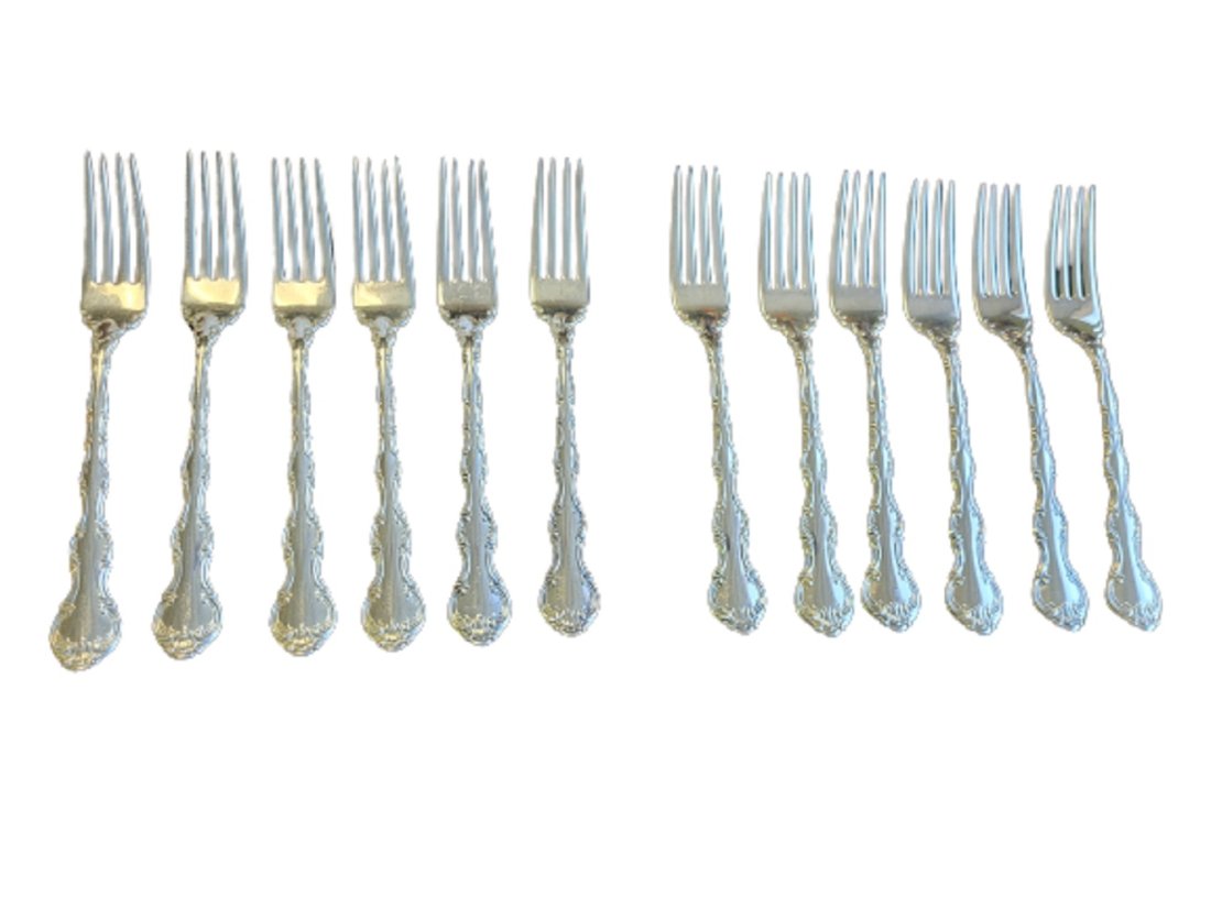 Gorham sterling silver Strasbourg 12 7 1/2" forks no mono (1 of 2)