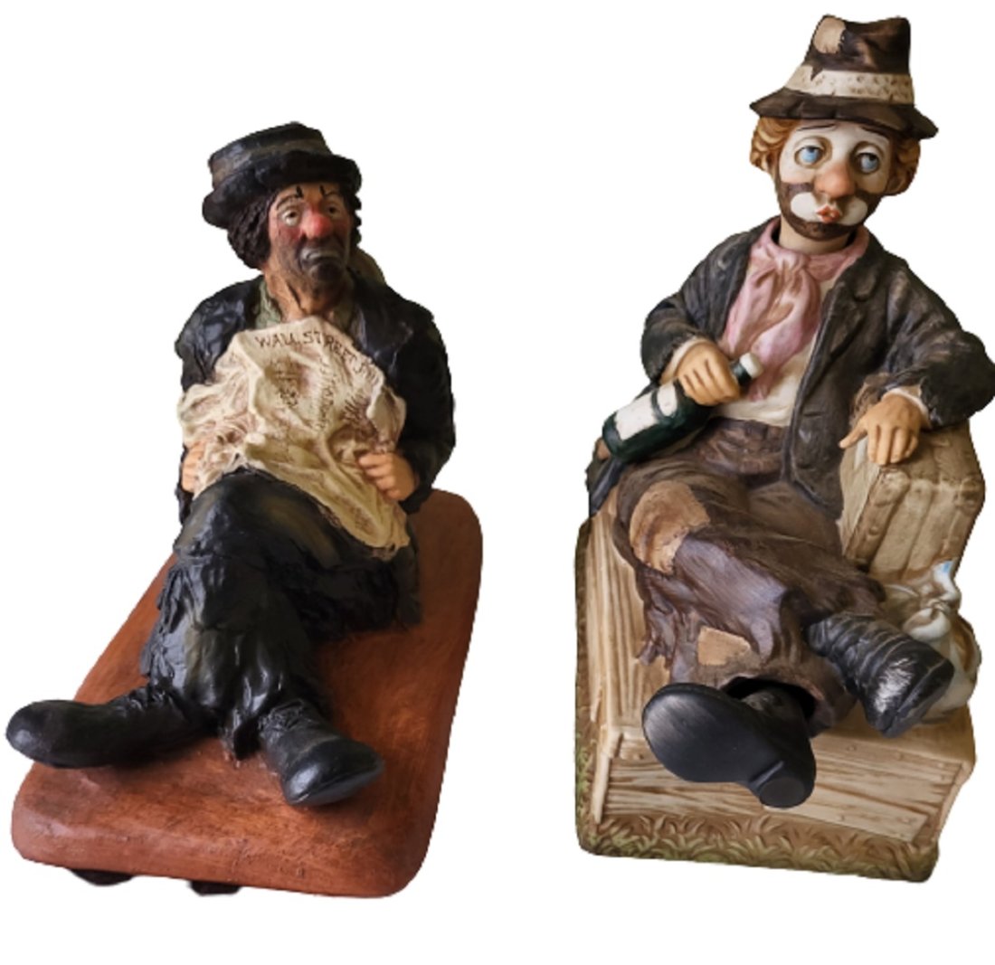 seiji nakane porcelain clown & esco emmett kely clown Hobo (1 of 4)