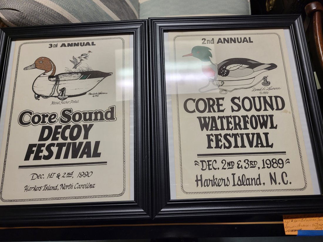 2nd & 3rd Annual sound Decoy festival posters 1989 &1990 framed: 2nd & 3rd Annual sound Decoy festival posters 1989 and 1990 both are in vg condition and framed see pics 16" x 13" frame size