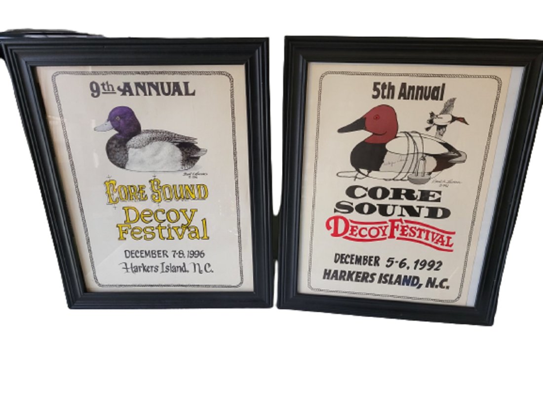 pair of core sound decoy festival posters 5th & 9th framed (1 of 3)