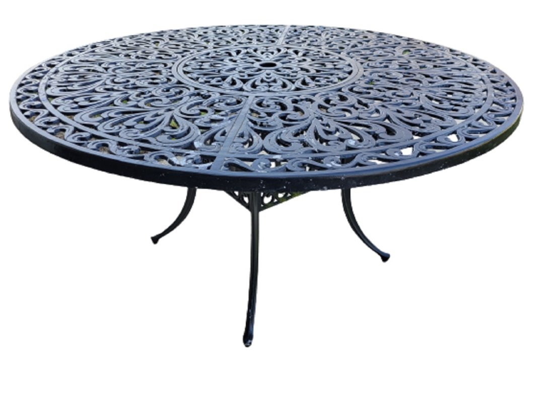 Cast aluminum patio table 54" (1 of 2)