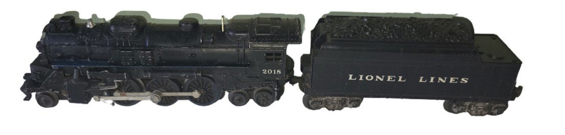 Lionel post ware engine 027 American steam loco 2-6-4 & tender: Lionel post ware engine 027 American steam loco 2-6-4 & tender tender has orig box loco looks to be in good condition #2018 both for one bid see pics