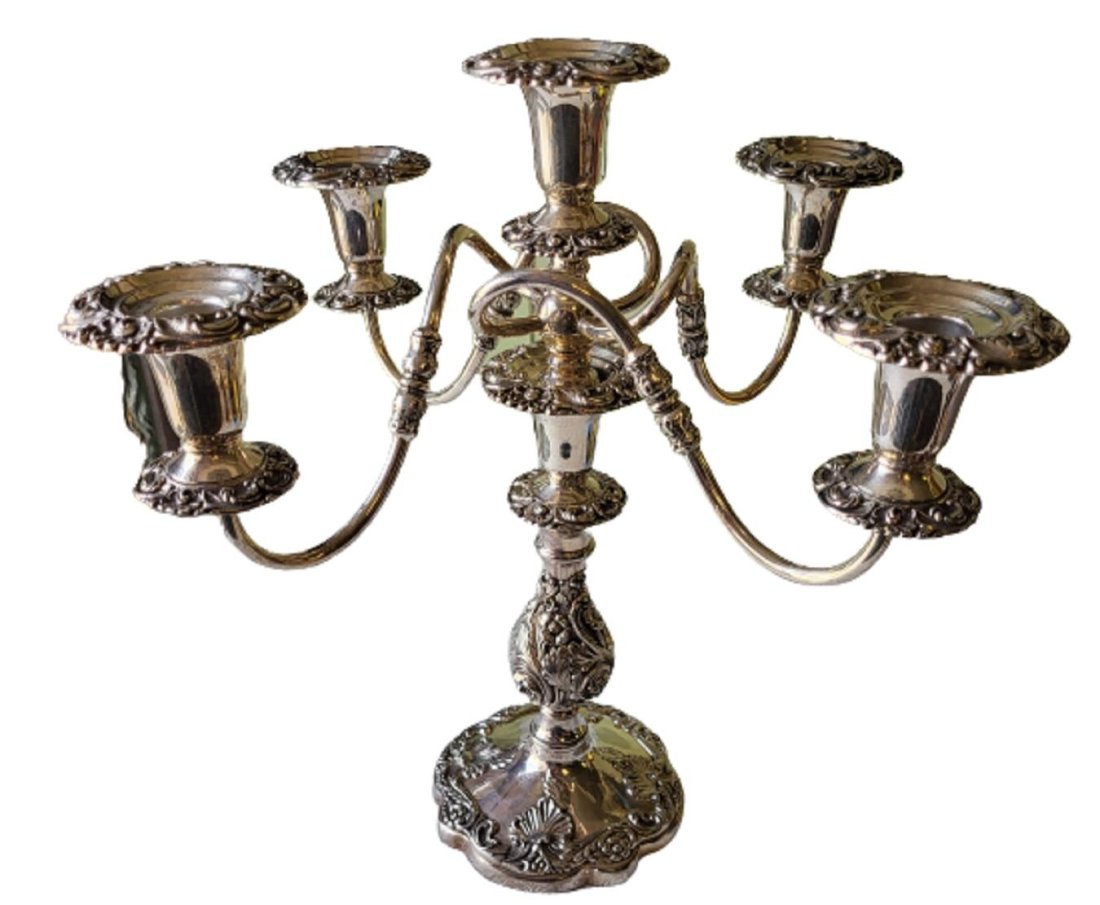 Sheffield 5 Candle Candelabra 16" (1 of 3)
