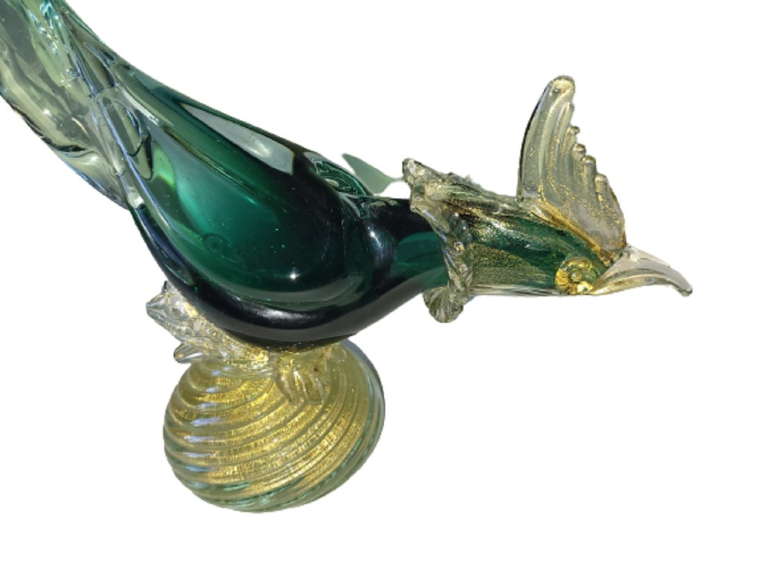rare large MCM murano glass bird 24" (1 of 4)