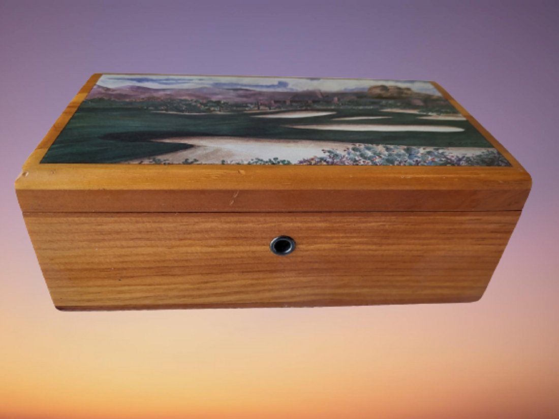vintage lane keepsake box golf course scene (1 of 3)