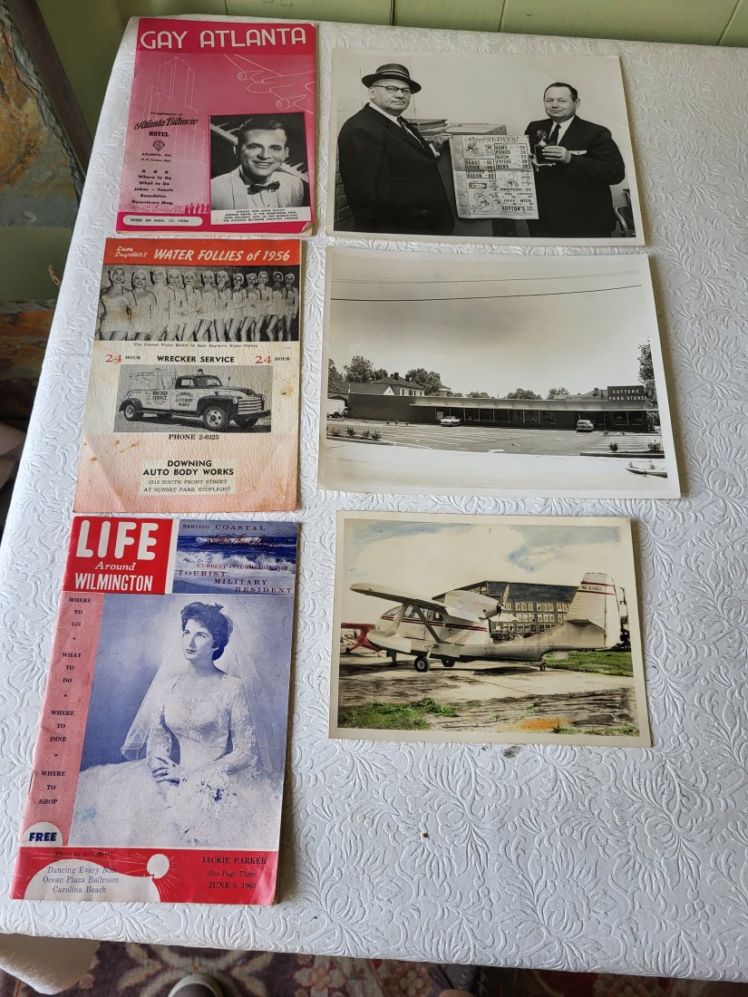 vintage Lot Wilmington NC Ephemera,RC3 Seabee,60's book, Guytons food store photo++: lots of great early wilmington nc pieces original photos too all for one bid see pics