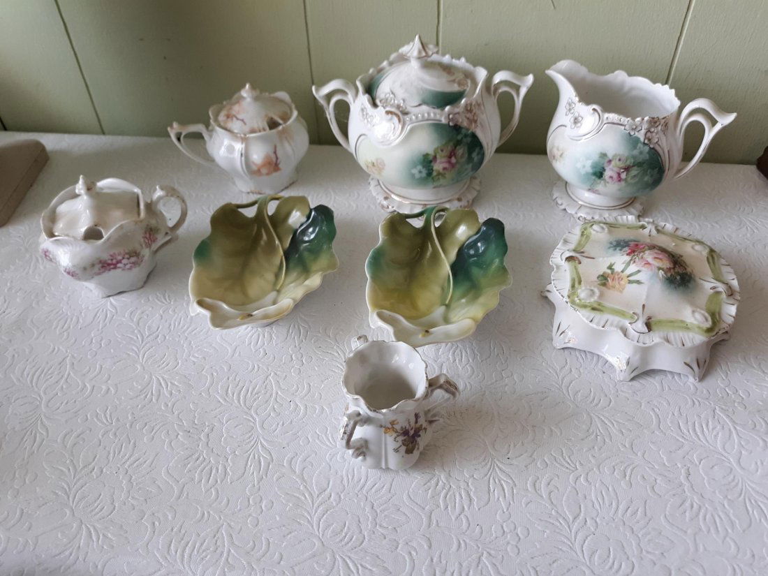 Antique Porcelain Rs Prussia, sugar,creamer++ Lot (1 of 3)