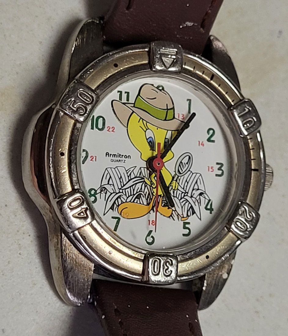 rare looney tunes disney tweety bird watch armitron Excellent! (1 of 3)