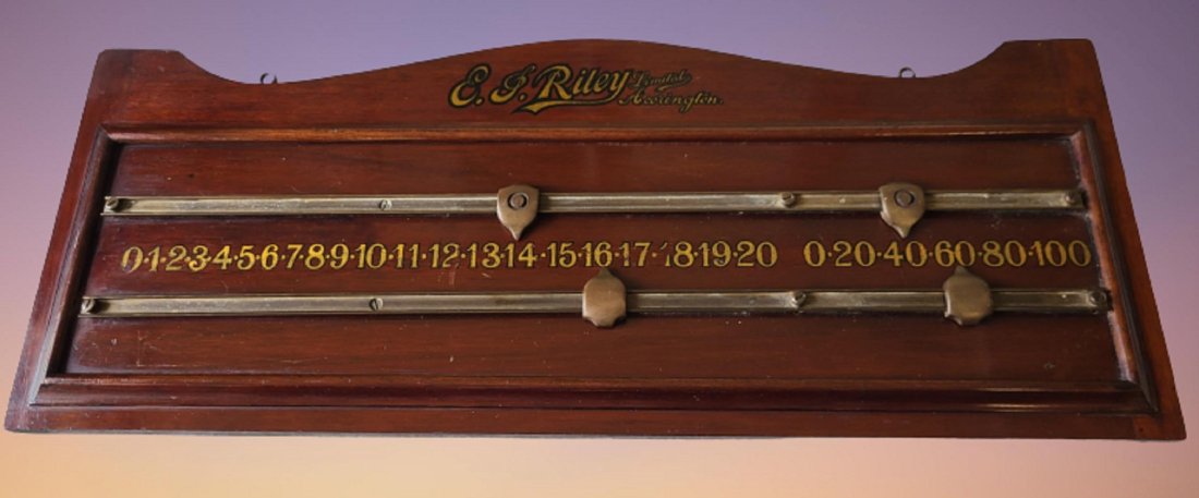Ej Riley Snooker Scoreboard antique vintage (1 of 3)
