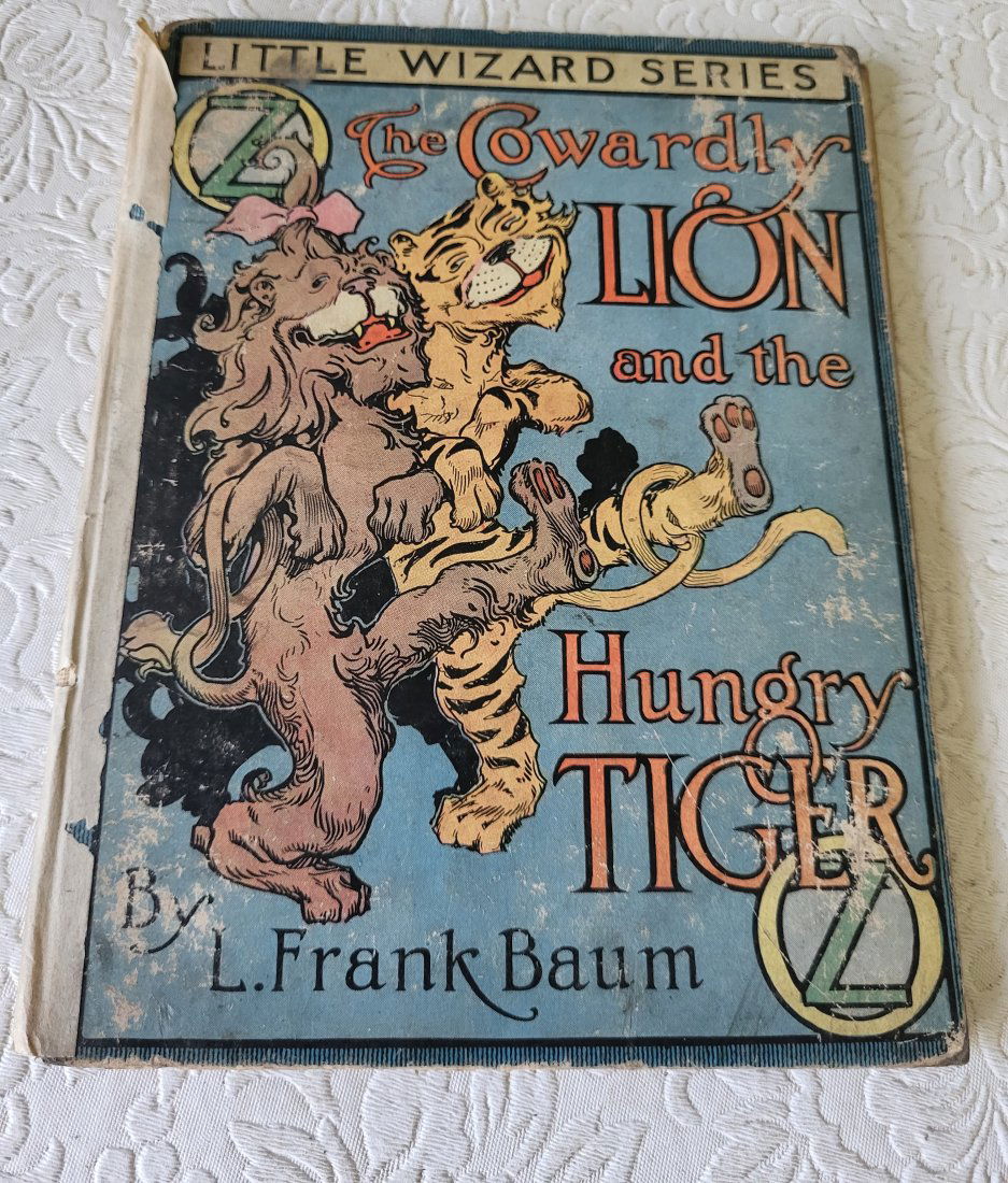 1913 the cowardly lion & the Hungry tiger book 1st edition L.  Frank Baum (1 of 5)