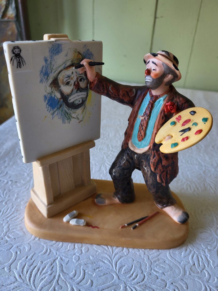 rare emmett kelly self portrait L.E. exc! figurine (1 of 3)
