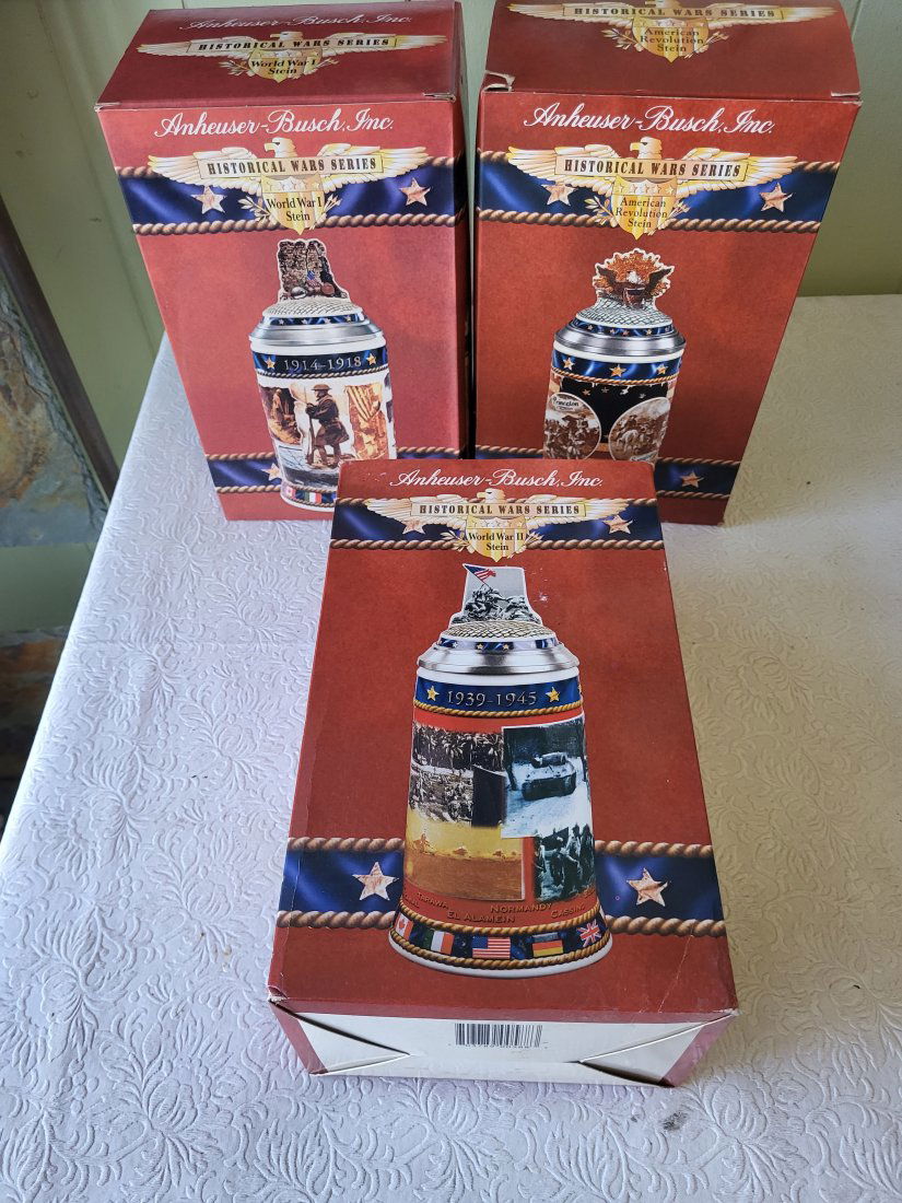 historical war series busch steins lotof 3 mint in box (1 of 3)