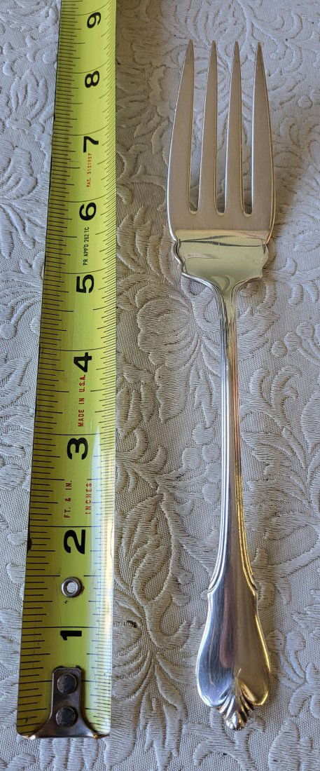 Wallace grand colonial sterling silver 8" meat fork (1 of 3)