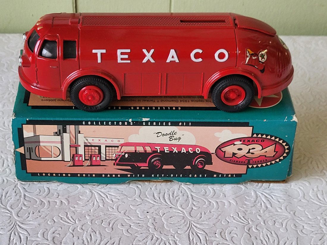 rare ertl 1934 texaco doodle bug gas tanker mint in box (1 of 3)