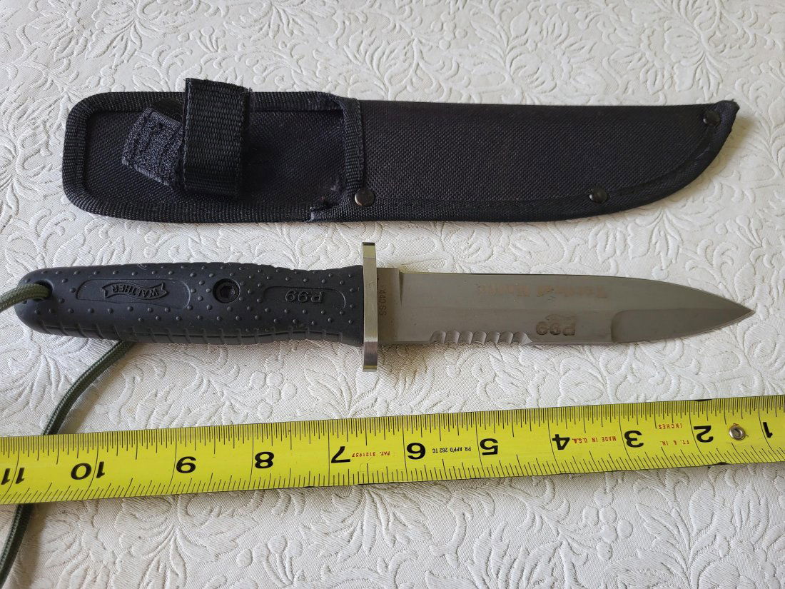 Walther P99 Tactical Knife  W/Sheath (1 of 2)