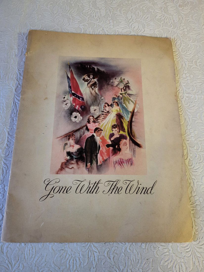 1939 original gone with the wind program guide w/invitation! (1 of 4)