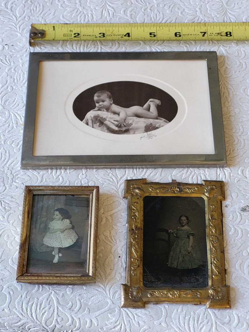 antique picture & frames tintype, silver,& children (1 of 5)