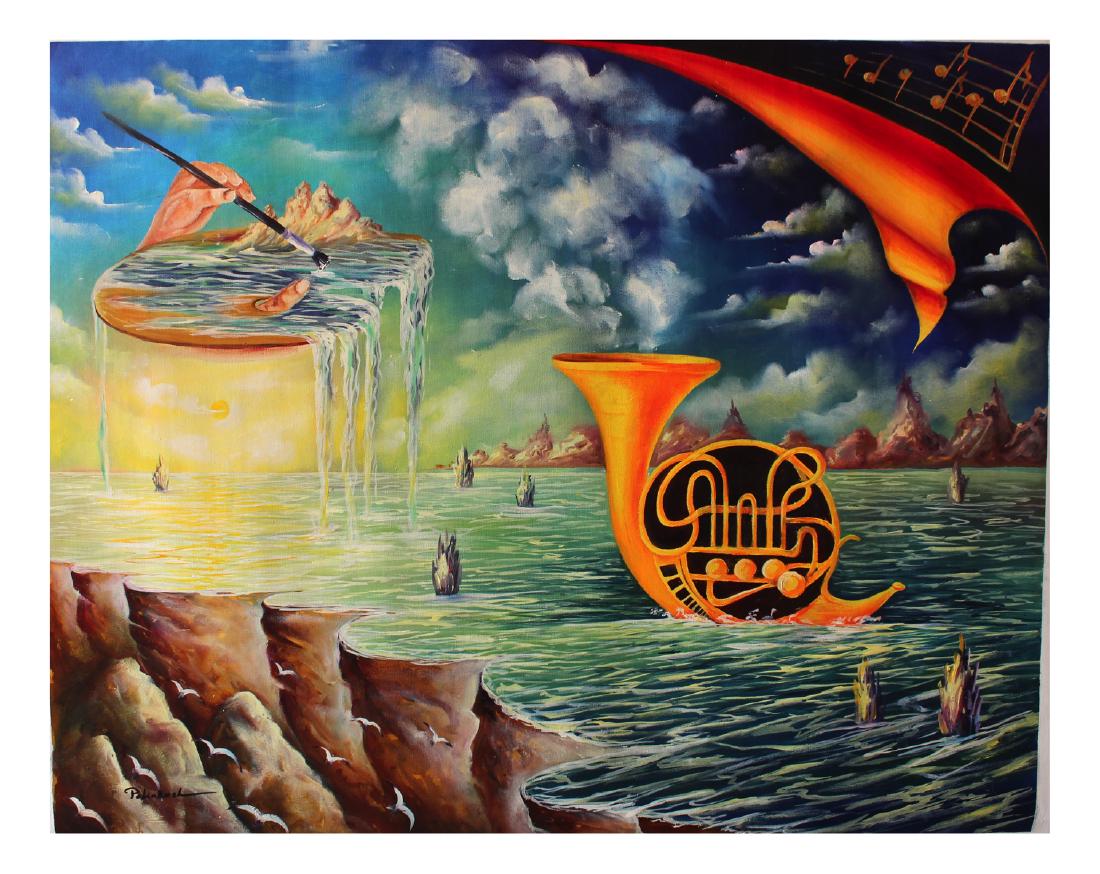 Eugene Poliarush Original Oil on Canvas Surreal Fine (1 of 2)