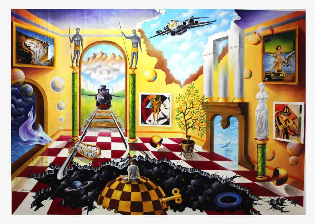 Alexander Astahov Original Oil on Canvas Escaping (1 of 2)