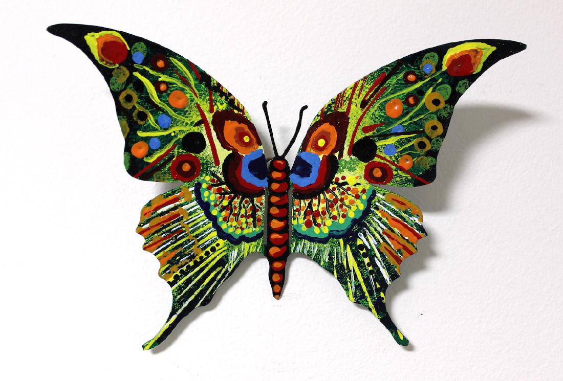 Patricia Govezensky Original Wall Butterfly 3D Metal (1 of 3)