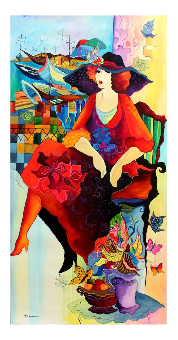 Patricia Govezensky Original Watercolor "Butterflies" (1 of 3)