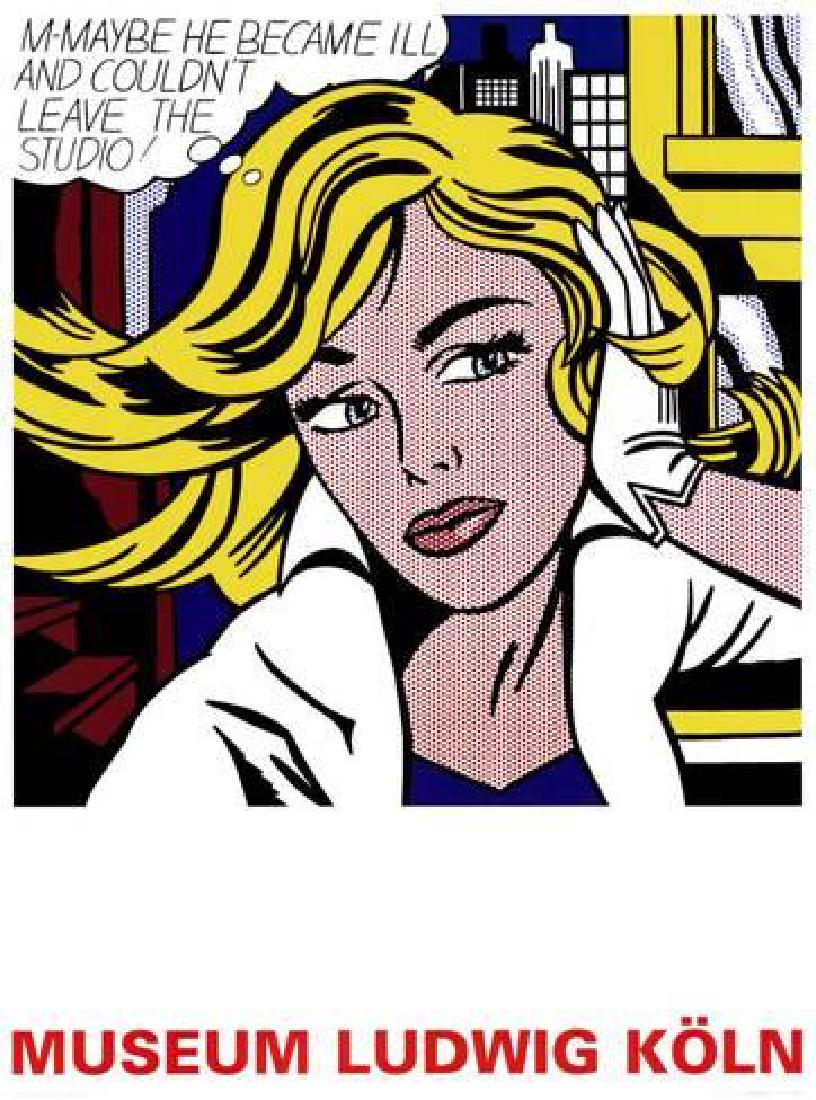 Roy Lichtenstein "M-Maybe" Offset Lithograph (1 of 1)