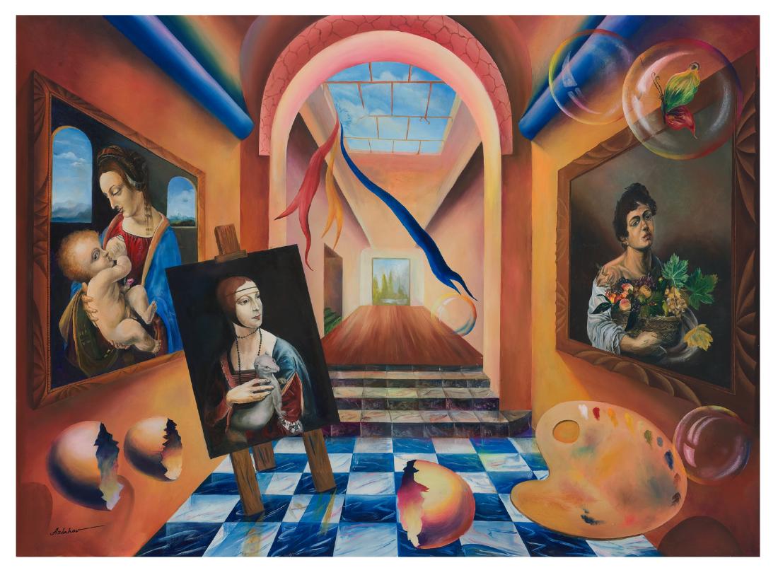 Alexander Astahov Orig. Oil on Canvas Caravaggio Da (1 of 3)