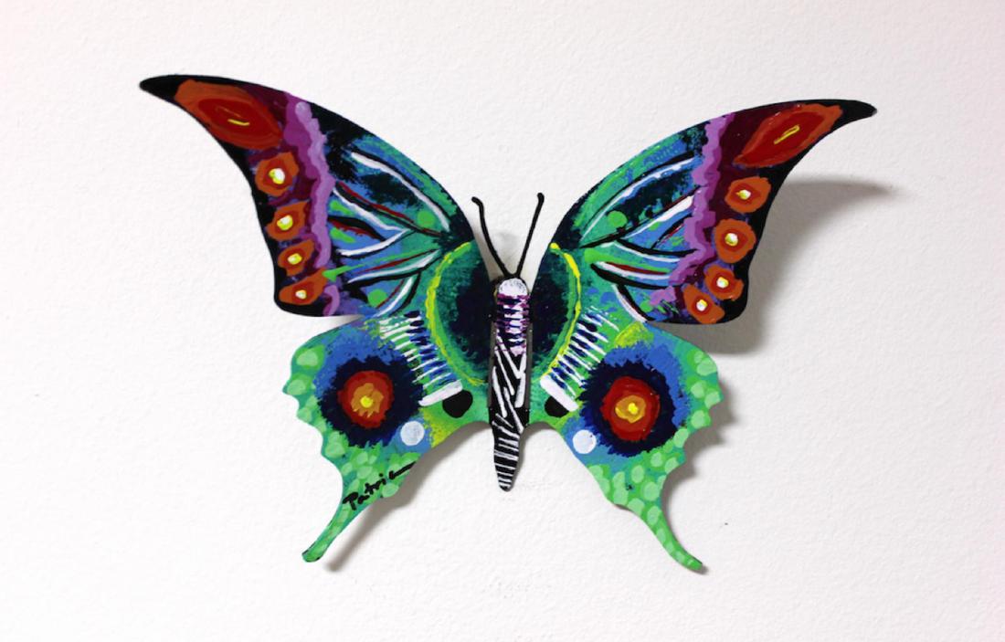 Patricia Govezensky Original Wall Butterfly 3D Metal (1 of 3)