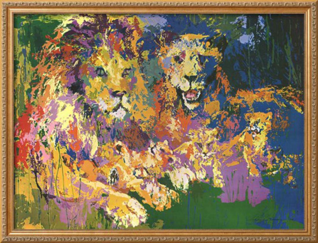 LeRoy Neiman "Lions Pride" Custom Framed Offset (1 of 1)