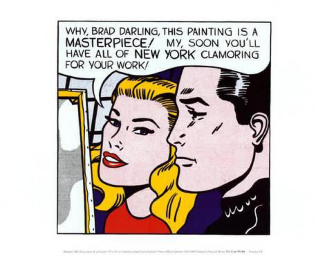 Roy Lichtenstein "Masterpiece" Offset Lithograph (1 of 1)