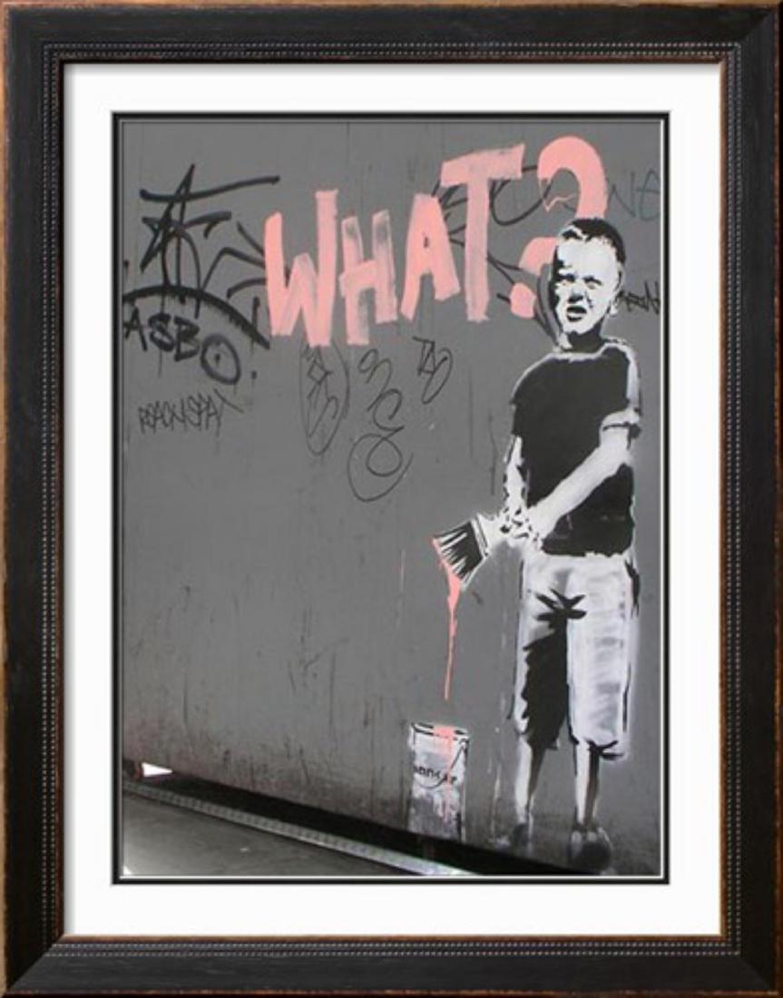 Banksy "What?" Offset Lithograph (1 of 1)