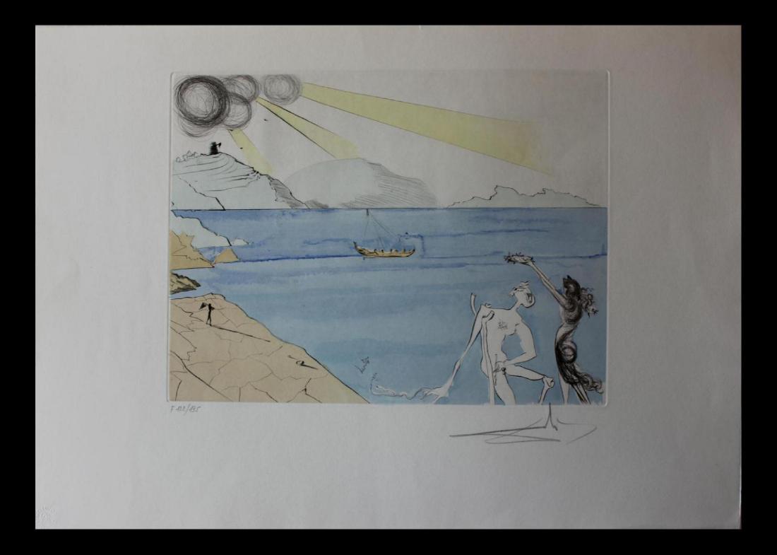 Salvador Dali Original Etchings Les Lauriers du Bonheur (1 of 3)