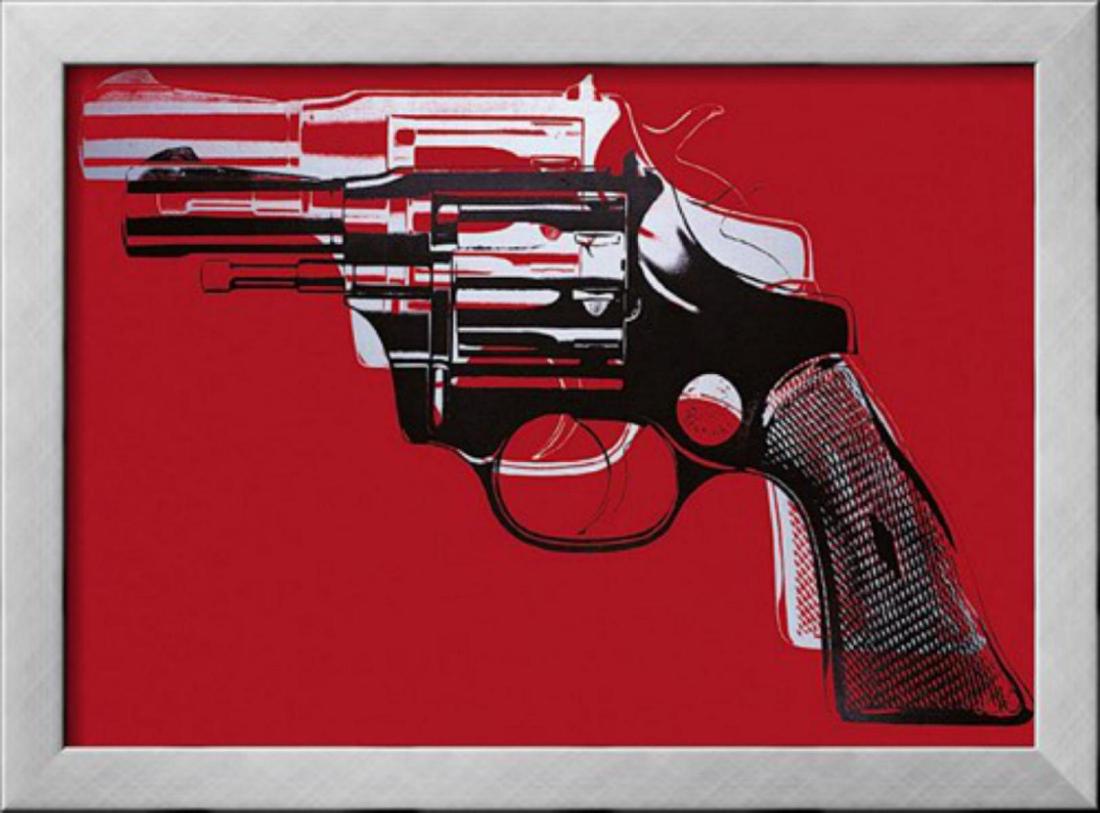 Andy Warhol "Guns" Custom Framed Offset Lithograph (1 of 1)