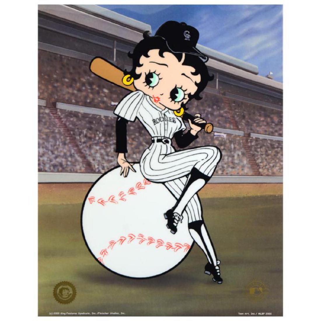 "Betty on Deck - Rockies" Limited Edition Sericel from: "Betty on Deck - Rockies" is a limited edition sericel with background from King Features Syndicate, Inc, numbered and bearing King Features' official seal. Includes Certificate of Authenticity! Measu