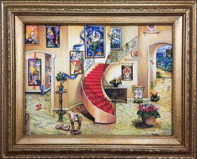 Alexander Astahov Sold Out Framed HS/N Giclee on Canvas: Artist: Alexander Astahov. Medium: Limited edition giclee on canvas. Image Size: 16x20". Frame Size: 21.5x25". Framed and ready to hang. Certificate of authenticity from the publisher. Very Rare!