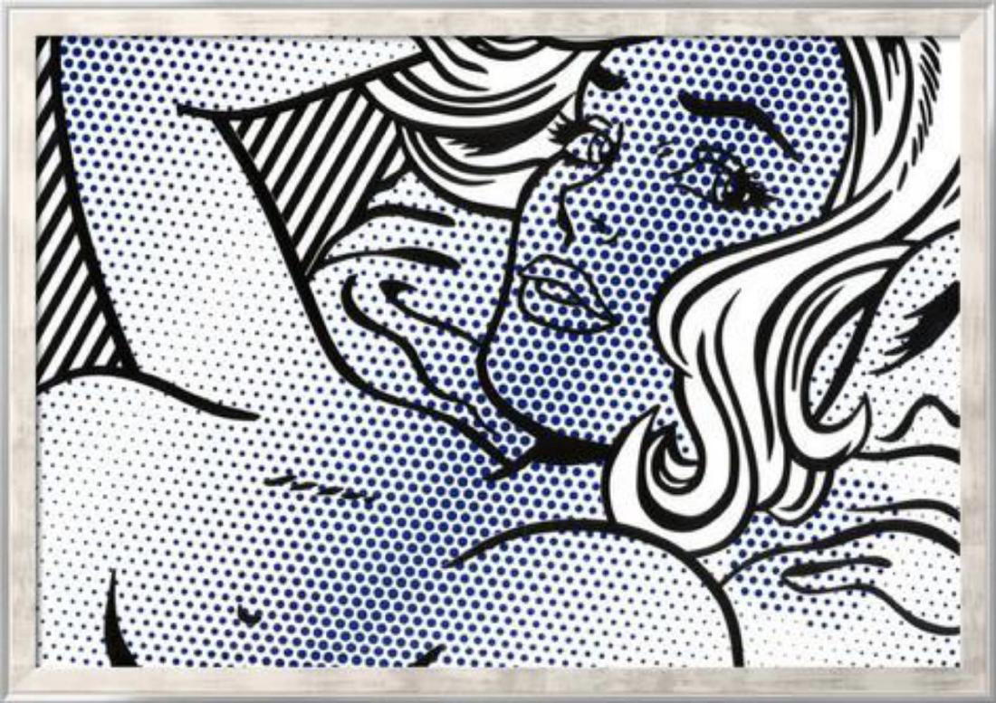 Roy Lichtenstein "Seductive Girl" Custom Framed (1 of 1)