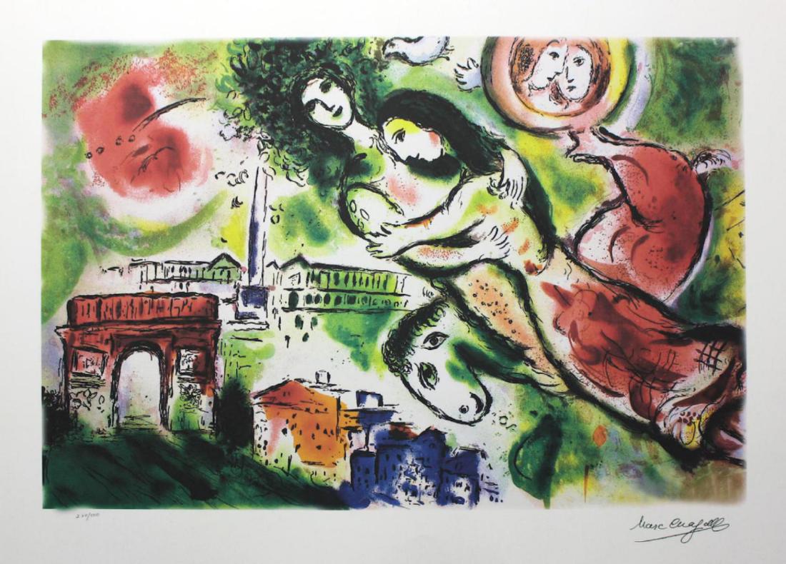 Marc Chagall Limited Edition Lithograph Signed & (1 of 2)