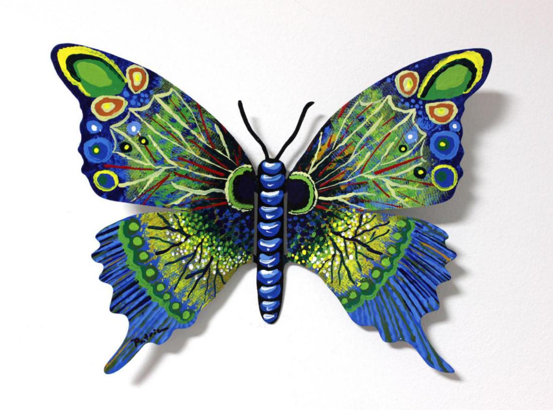 Patricia Govezensky Original Wall Butterfly 3D Metal (1 of 3)