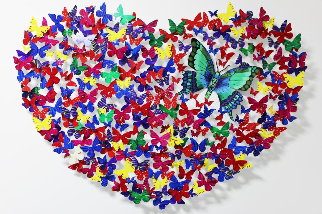 Patricia Govezensky- Original 3D Metal Art "Heart" (1 of 5)