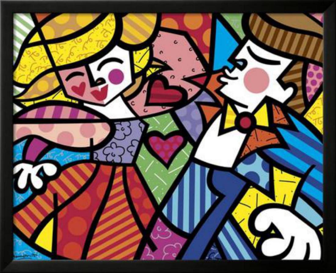 Romero Britto "Swing" Custom Framed Offset Lithograph (1 of 1)