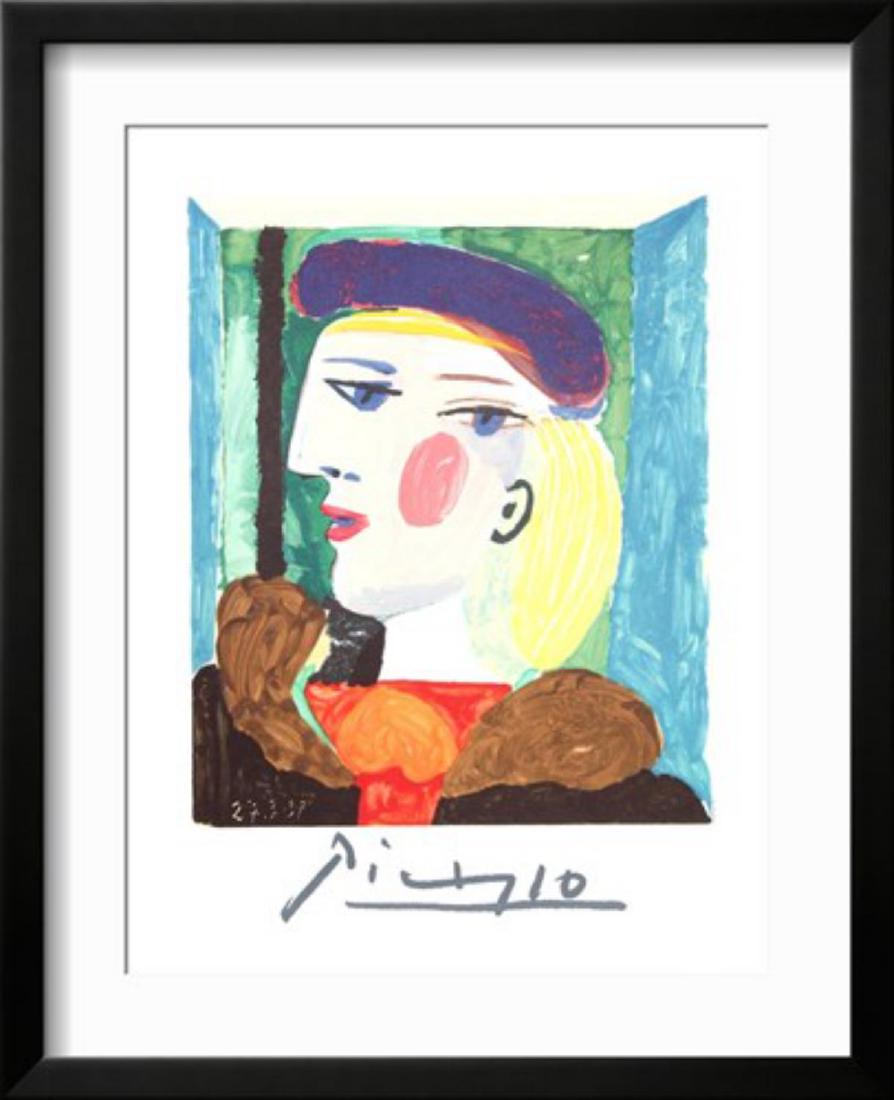 Pablo Picasso "Femme Profile" Custom Framed Lithograph (1 of 1)