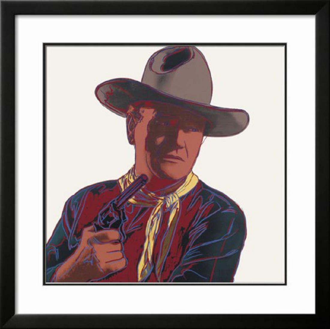 Andy Warhol "Cowboys & Indians: John Wayne, 1986": Artist: Andy Warhol. Medium: Giclee on paper. Title: Cowboys & Indians: John Wayne, 1986. Size: 27.5 x 27 inch