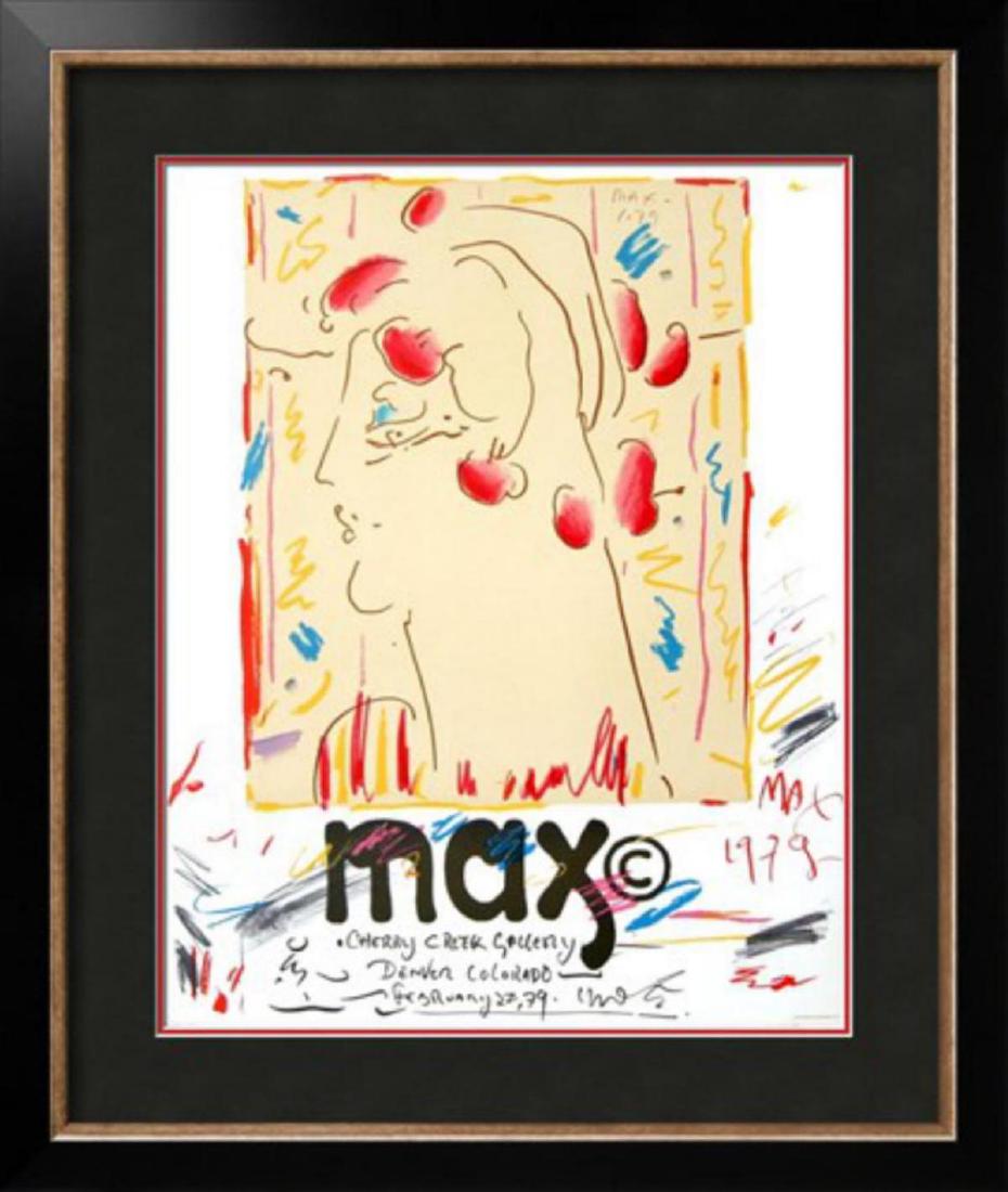 Peter Max "Cherry Creek Gallery, Colorado" Rare: Artist: Peter Max. Medium: Lithograph. Title: Cherry Creek Gallery, Colorado. Image Size: 22x28". Frame Size: 29.5x35.5".