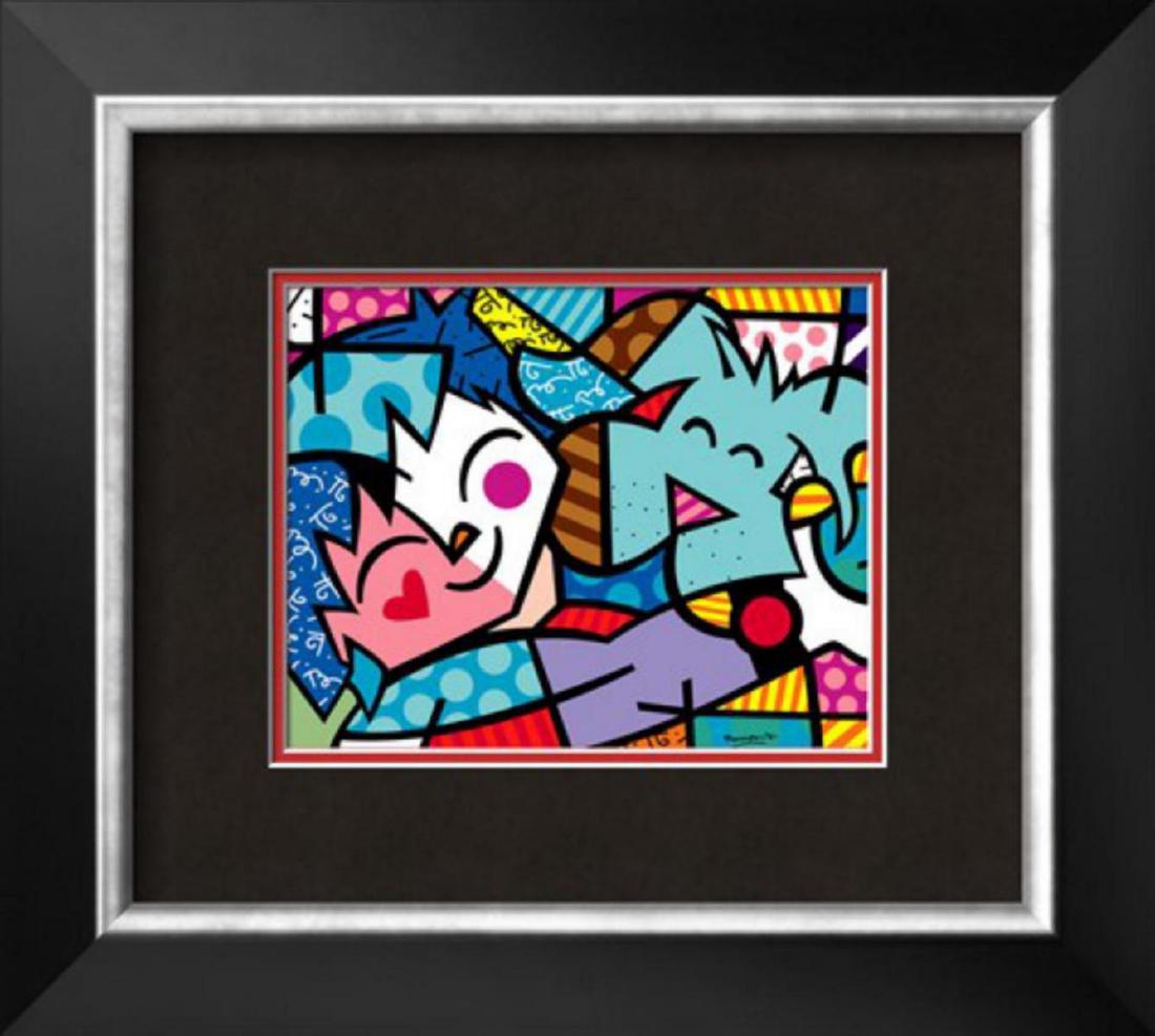 Romero Britto "Best Friends" Custom Framed Offset (1 of 1)