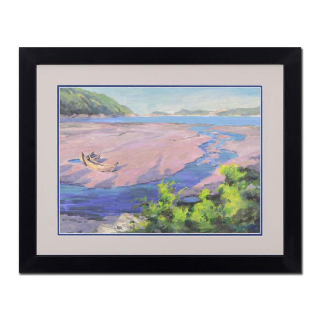 Zu Ming Ho, Framed Original Guache Painting, Hand (1 of 2)